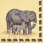 elefanten mutter  mit kind 001